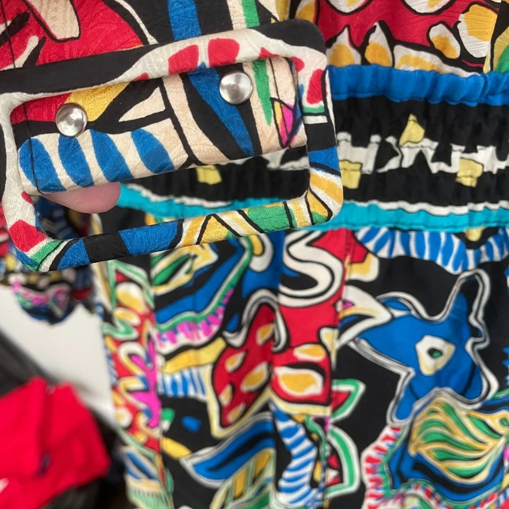 Vintage Floral Silk Diane Freis Dress - Picture 7 of 7